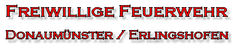 Feuerwehr Donaumünster Schriftzug